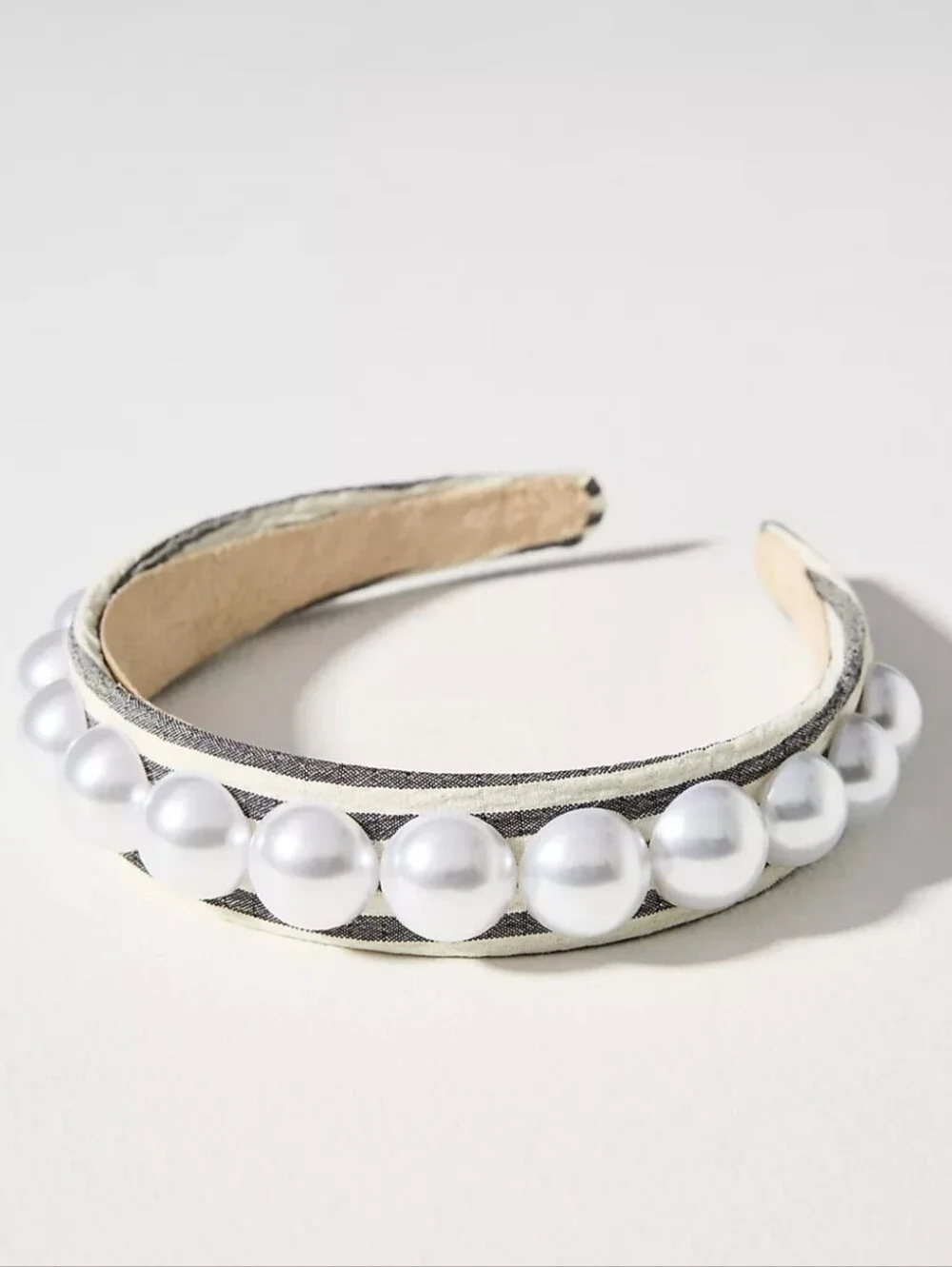 Anthropologie Bold Pearl Headband